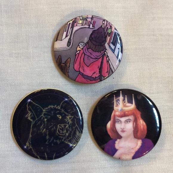 Assorted Button Style Pins - Picture 5 of 6